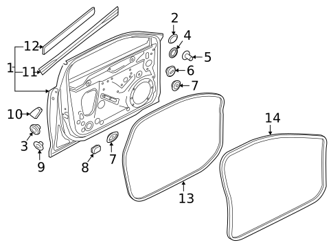 Door & Components for 2025 Audi A4 allroad #0