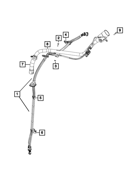 Fuel Tank Filler Tube for 2015 Jeep Renegade #0