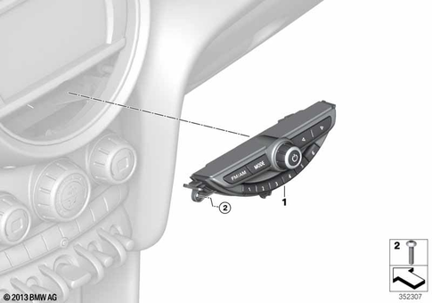 Radio, Multi-Information Display for 2017 Mini Cooper SE ALL4 #1