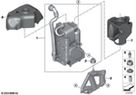 64219367097 - : Bracket Condenser for BMW Image