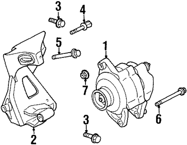 6504064 - : Alternator Mount Bolt for Mopar Image