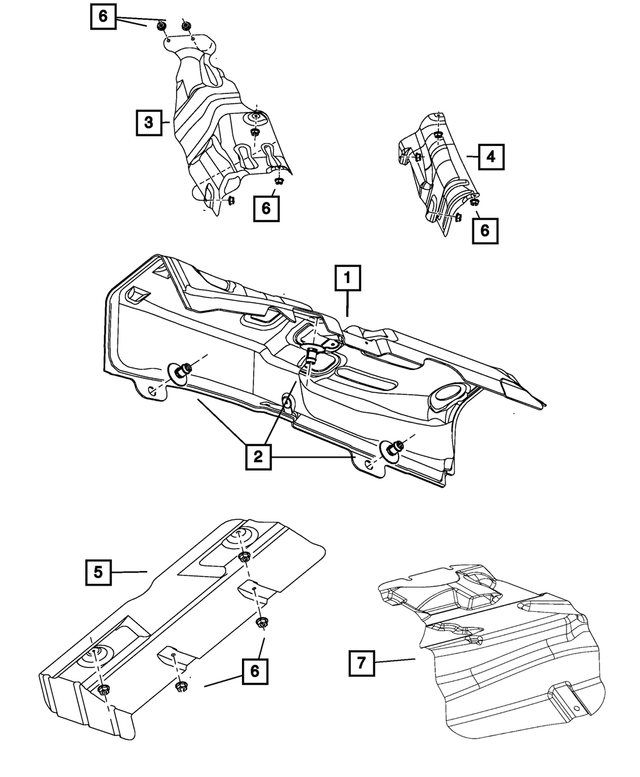 5160241AA - Exhaust: Silencer Clip for Mopar Image