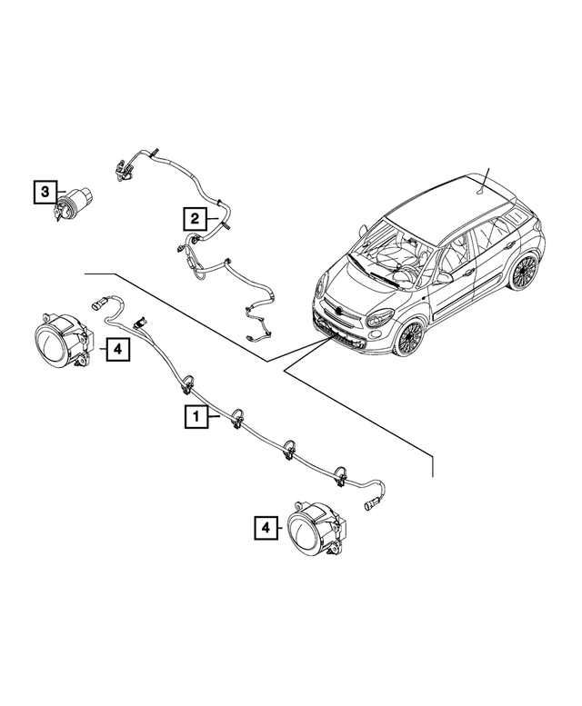 68385338AA - : Front Fascia Wiring for Mopar Image