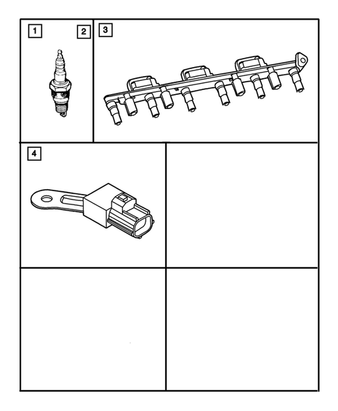 Spark Plugs-Cables-Coils for 2004 Jeep Liberty #0