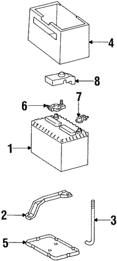 Battery for 1998 Lexus SC400 #0