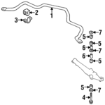 5862031470 - : Stabilizer Bar Bracket for Isuzu Image