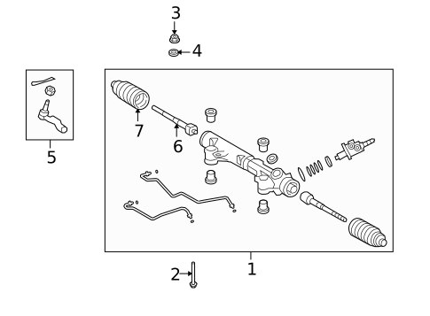 Steering Gear & Linkage for 2021 Toyota Sequoia #0