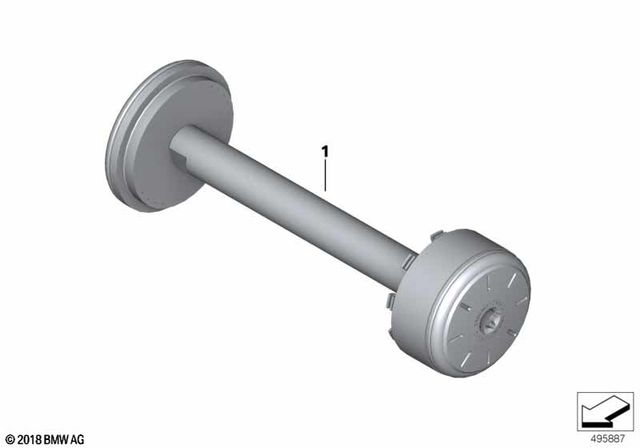 77229898516 - Design: Cover, Rear Axle -  for BMW-Motorrad Image