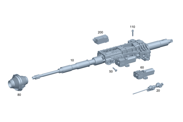 2134608400 - Steering: Steering Column for Mercedes-Benz: AMG GT 43, AMG GT 53, AMG GT 63, AMG GT 63 S, AMG GT 63 S E Performance, CLS450, CLS53 AMG, E300, E350, E400, E43 AMG, E450, E53 AMG, E63 AMG S Image image