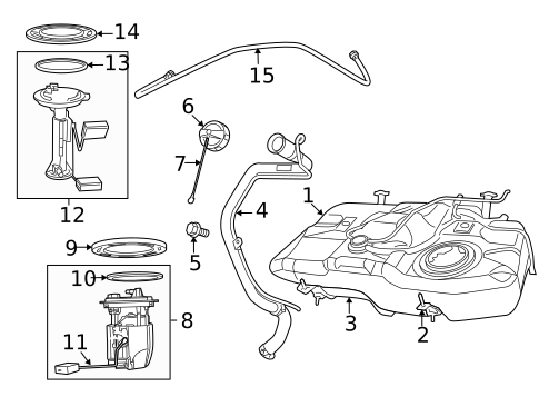 Fuel System Components for 2015 Jeep Compass #0