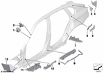41212990264 - Bodywork: Molded Part, A-Pillar, Outer Right for BMW Image