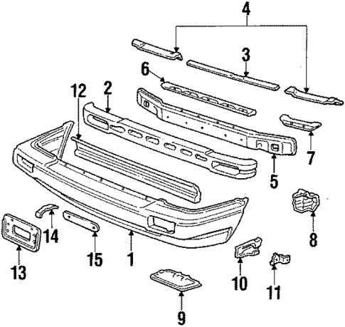 Bumper Assembly for 1987 Honda Accord #0