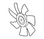 38611RBB003 - HVAC: Fan Blade for Honda: CR-V, CR-Z, Fit, Insight Image