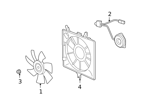 Condenser Fan for 2012 Honda Fit #0