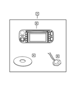 82206406 - Mopar Accessories - Component Parts: Am/fm Cd W/nav/dvd &amp; Cd-ctrl Radio for Mopar Image