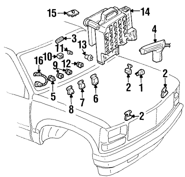 15528797 - Electrical: Junction Block for GM Image