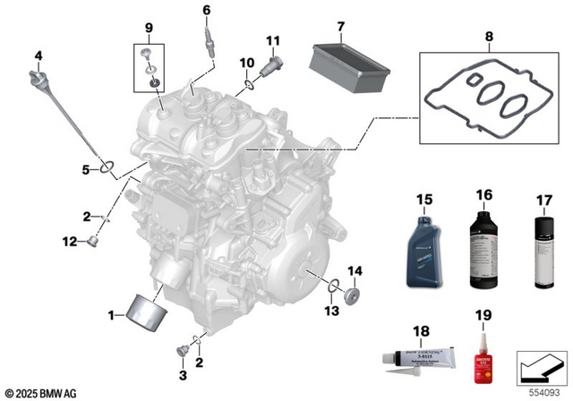 12129829073 - : Spark Plug for BMW-Motorrad Image