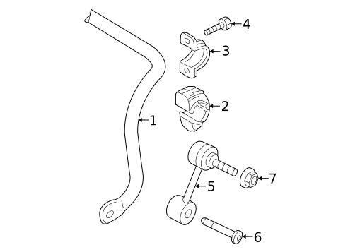 Stabilizer Bar & Components for 2018 Audi Q3 #0