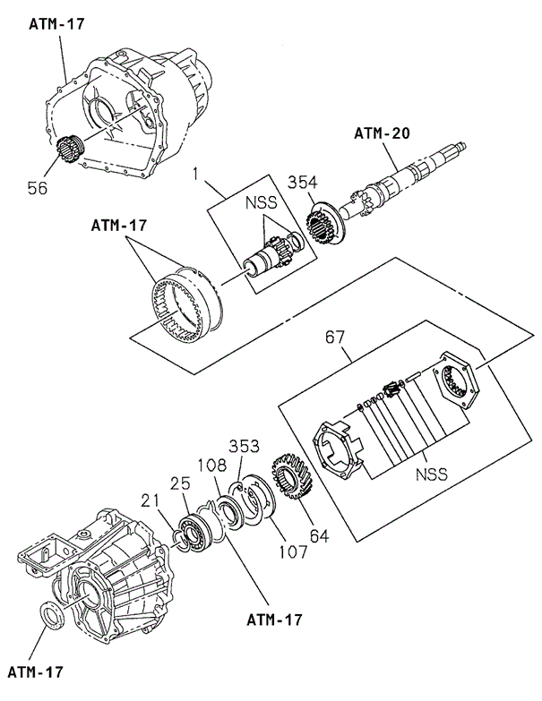 AT Transfer Gear Input - Idle for 1998 Acura SLX #0