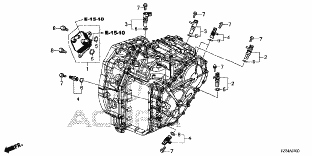 AT ATF Warmer - Sensor for 2020 Acura TLX #0