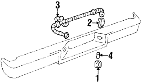 License Lamps for 1993 Chevrolet C2500 #1
