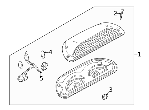 High Mounted Stop Lamp for 2002 Nissan Quest #0
