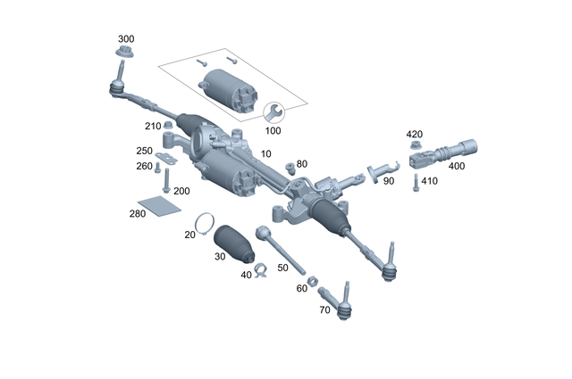 2064600802 - : Steering Gear for Mercedes-Benz Image