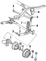 4228117 - Suspension: Spindle for Chrysler: E Class, Executive Limousine, Executive Sedan, Laser, LeBaron, New Yorker, TC Maserati, Town &amp; Country | Dodge: 600, Aries, Charger, Daytona, Dynasty, Lancer, Omni, Shadow, Spirit Image