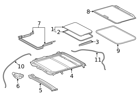 Sunroof for 2020 Toyota Camry #1