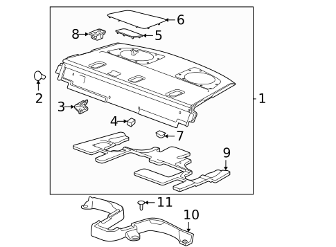 Interior Trim - Rear Body for 2025 Cadillac CT5 #1