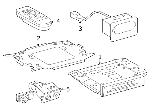 Entertainment System Components for 2018 Toyota Sequoia #0