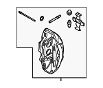 34118746867 - Brakes: Caliper Assembly for BMW: M3, M4, M5, M8, M8 Gran Coupe Image