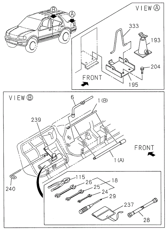 Tools for 2002 Honda Passport #0