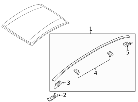 Exterior Trim - Roof for 2004 Mazda RX-8 #1