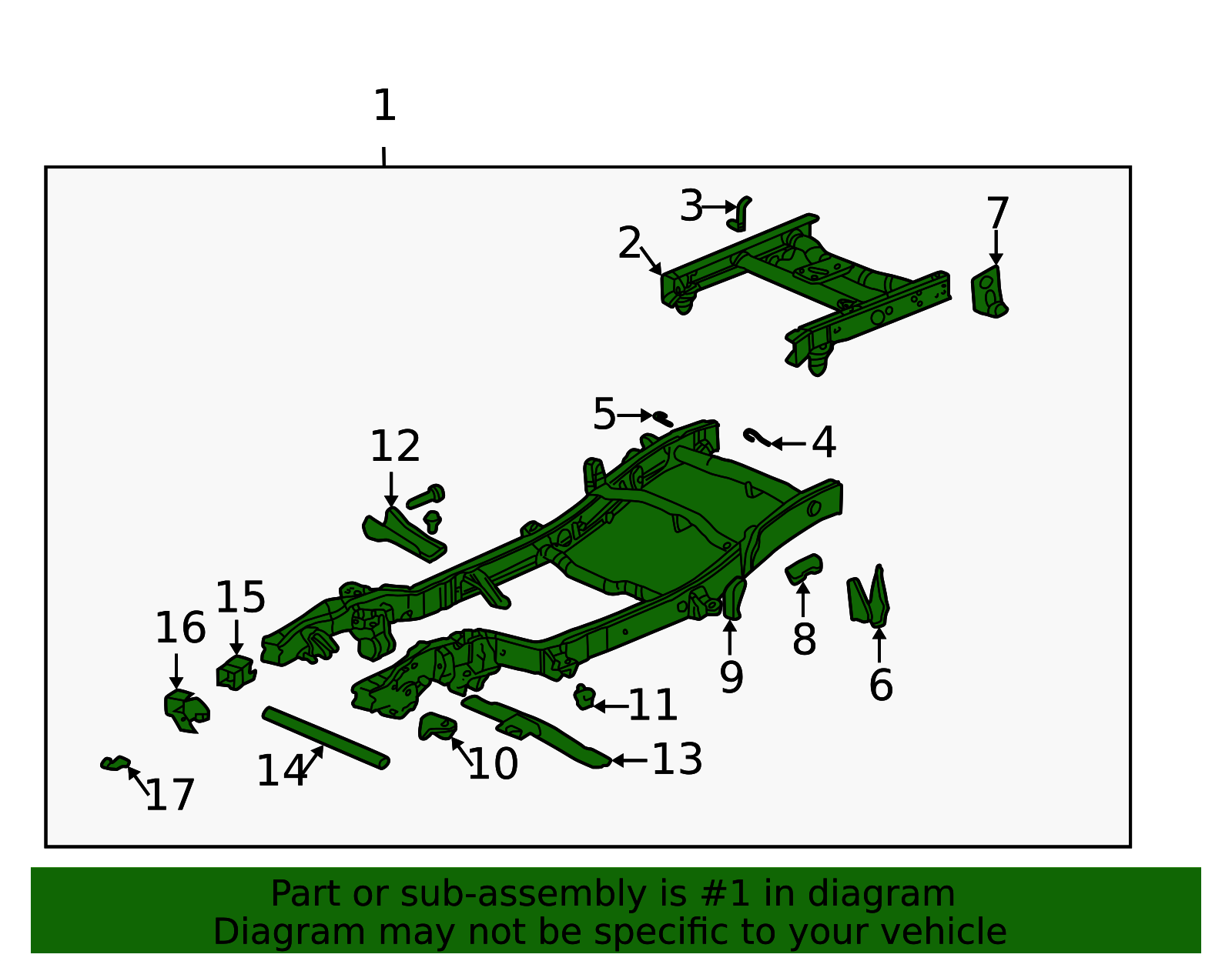 2001-2007 GM Frame Assembly 15934371 | OEM Parts Online