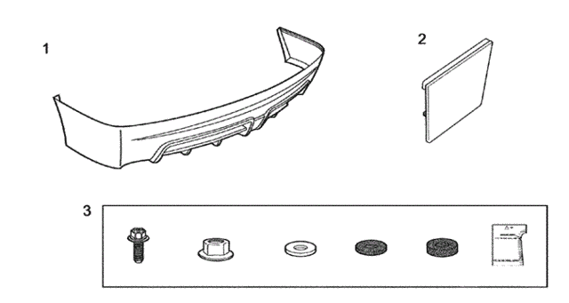 Mugen Rear Under Spoiler for 2008 Honda Civic #0