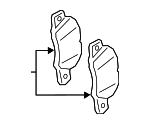 98135193904 - Brakes: Brake Pads for Porsche: 718 Boxster, 718 Cayman, Boxster, Cayman Image
