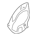98135180100 - Brakes: Splash Shield for Porsche: 718 Boxster, 718 Cayman, Boxster, Cayman Image