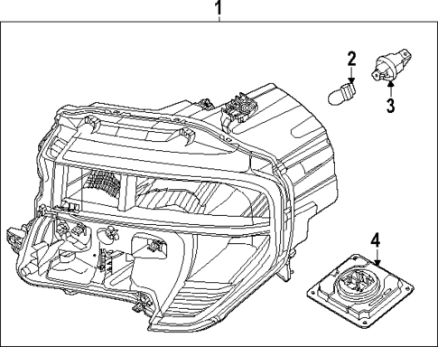 Headlamp Components for 2025 Ford Maverick #0
