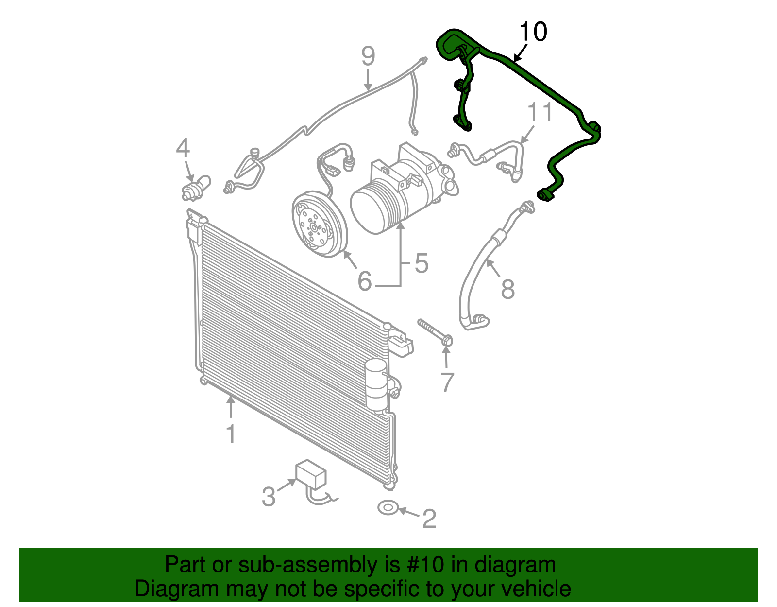 Suction Line - Nissan (92446-9BT0B)
