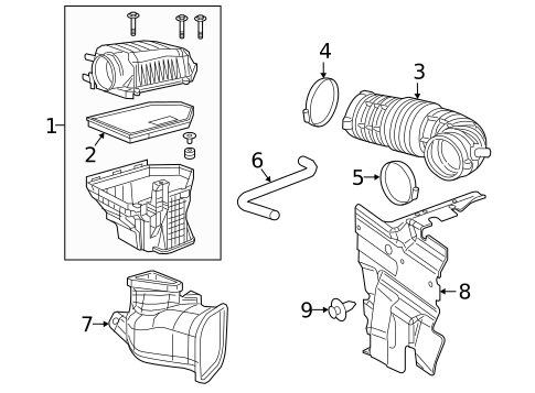 Air Intake for 2020 Dodge Charger #0