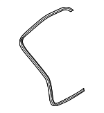 2147400100 - Body: Weatherstrip for Mercedes-Benz Image