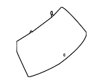 2147401700 - Body: Lift Gate Glass for Mercedes-Benz Image