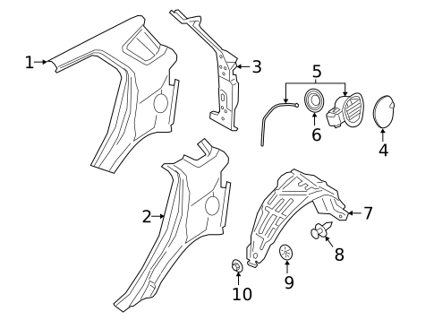 Quarter Panel & Components for 2020 Ford EcoSport #0