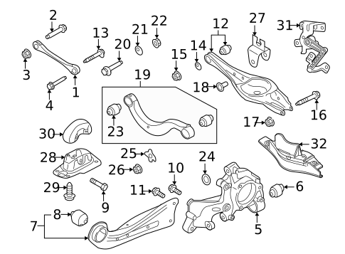 Rear Suspension for 2015 Volkswagen Golf #15