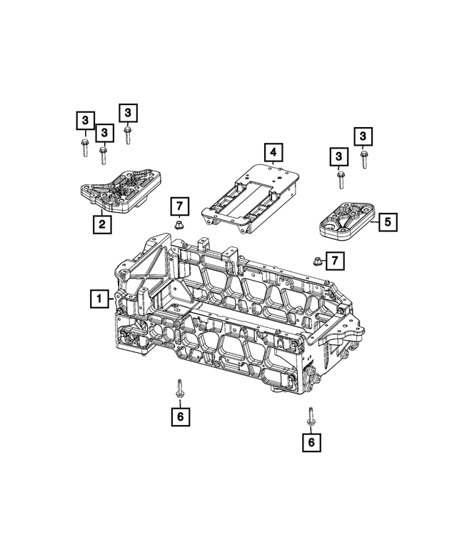 6105199AA - Front Suspension: Hex Flange Weld Nut for Mopar Image
