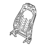 9104713 - Body: Seat Back Frame for Mercedes-Benz Image