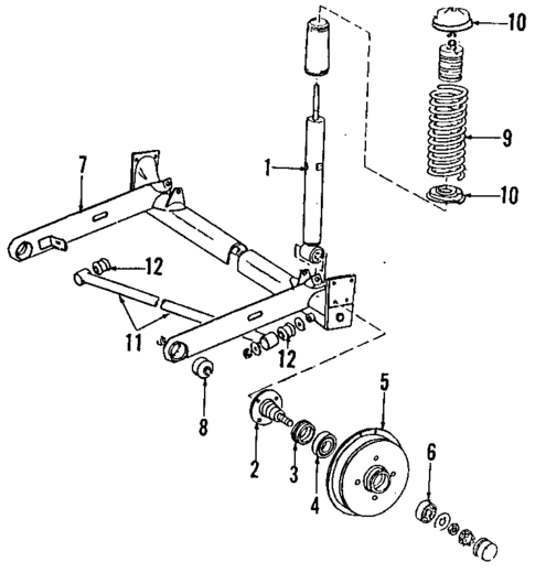 Rear Suspension for 1984 Audi 4000 #0
