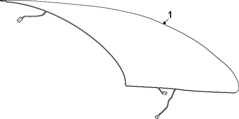 Glass & Hardware - Back for 2025 Mercedes-Benz CLE300 #0