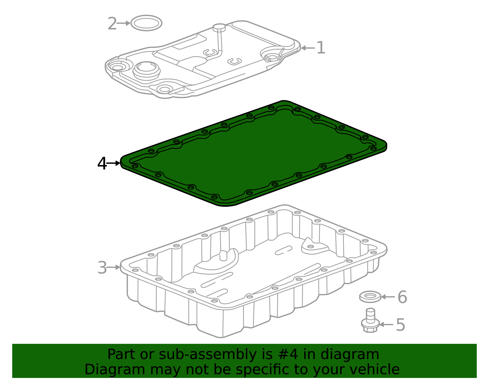 OEM 2013-2026 Toyota Pan Gasket Part # SU003-03624 | Modern Toyota